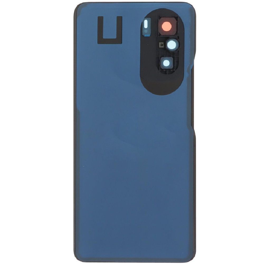 Задняя крышка для Xiaomi Poco F3, Redmi K40 черная со стеклом камеры логотип "POCO" оригинал Китай 06454 фото