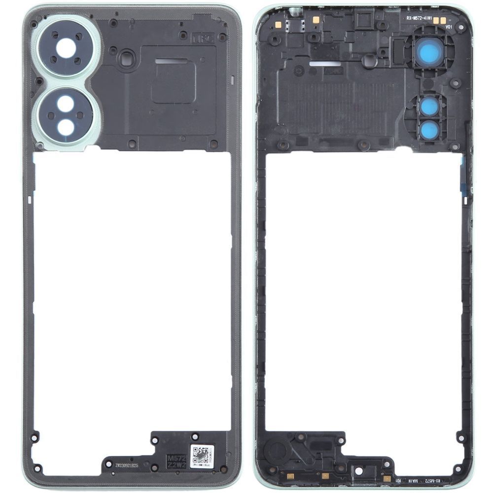 Рамка корпуса для Xiaomi Redmi 13C, Poco C65 зеленая, Clover Green 31366 фото