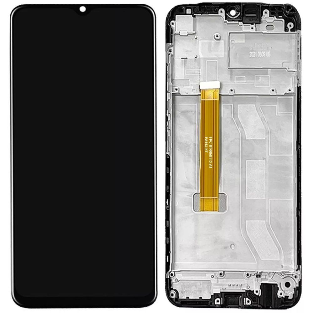 Дисплей для Realme C25 RMX3265, C25s RMX3195 с рамкой черный Оригинал Китай 30749 фото