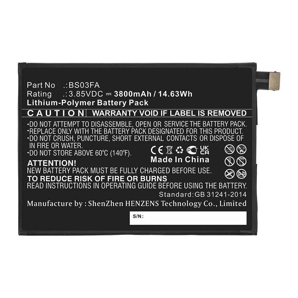 Аккумулятор BS03FA для Xiaomi Black Shark 2, Black Shark 2 Pro 4000mAh 24289 фото