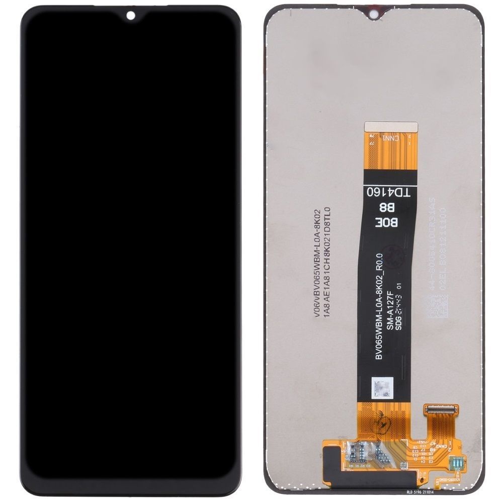 Дисплей для Samsung A127 Galaxy A12s 2021 чорний IPS Оригінал Китай 29093 фото