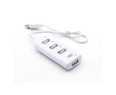 USB Hub 4 порта 1 m білий 25828 фото
