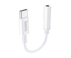 Аудио Перехідник Hoco LS30 Type-C to Jack 3.5(F) 0.115m білий 29039 фото