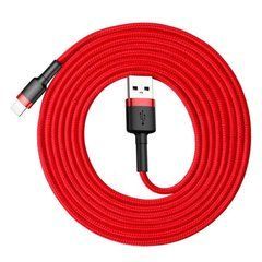 Кабель Baseus Cafule Type-A - Lightning 2м 1.5A червоний CALKLF-C09 24185 фото