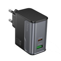 Сетевое зарядное устройство Hoco CS74A 45W USB+Type-C PD+QC3.0 черный 31779 фото