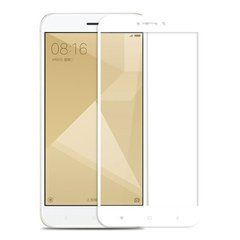 3D Защитное стекло для Xiaomi Redmi 4X белое 07519 фото