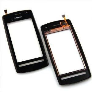 Сенсор (тачскрин) Nokia 600 и рамкой черный 01545 фото