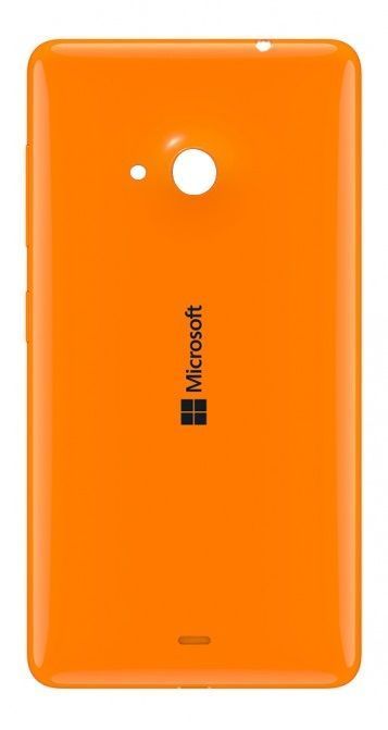 Задняя кришка для Microsoft (Nokia) Lumia 535 (RM-1090) оранжевая 04632 фото