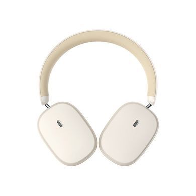 Бездротові навушники Baseus Bowie H1 Noise-Cancelling Wireless Headphones Rice білий (NGTW230002) 28232 фото