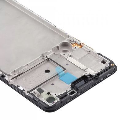 Рамка дисплея для Samsung A217F Galaxy A21s чорна 23029 фото