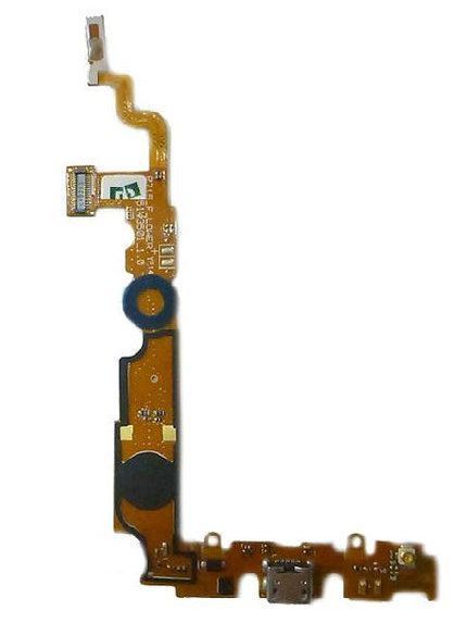 Нижня плата для LG P710 Optimus L7 II, P713 з роз'ємом зарядки, кнопкою меню (Home), підсвічуванням сенсорних кнопок та мікрофоном 09044 фото
