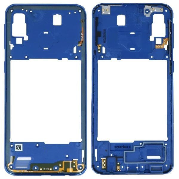 Рамка корпуса Samsung A405 Galaxy A40 синяя 33691 фото