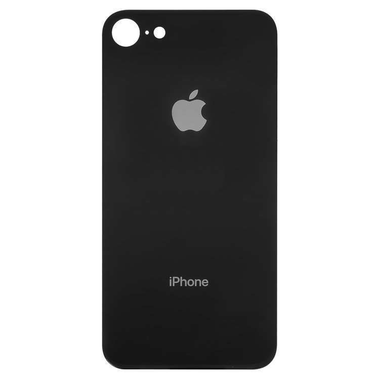 Задняя крышка для Apple iPhone 8 черная, с маленьким отверстием под камеру, копия высокого качества 21195 фото