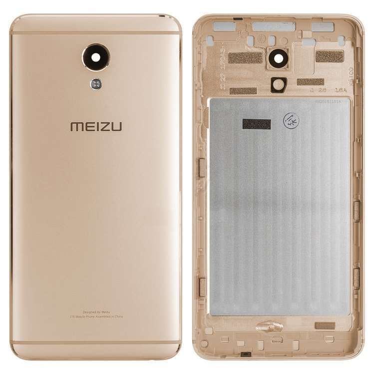 Задняя крышка для Meizu M5 Note (M621) золотистая 08286 фото