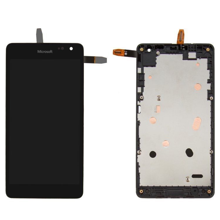 Дисплей для Microsoft (Nokia) Lumia 535 Dual Sim RM-1090, RM-1092 с рамкой черный (CT2C1607FPC-A1-E) Оригинал Китай 06179 фото