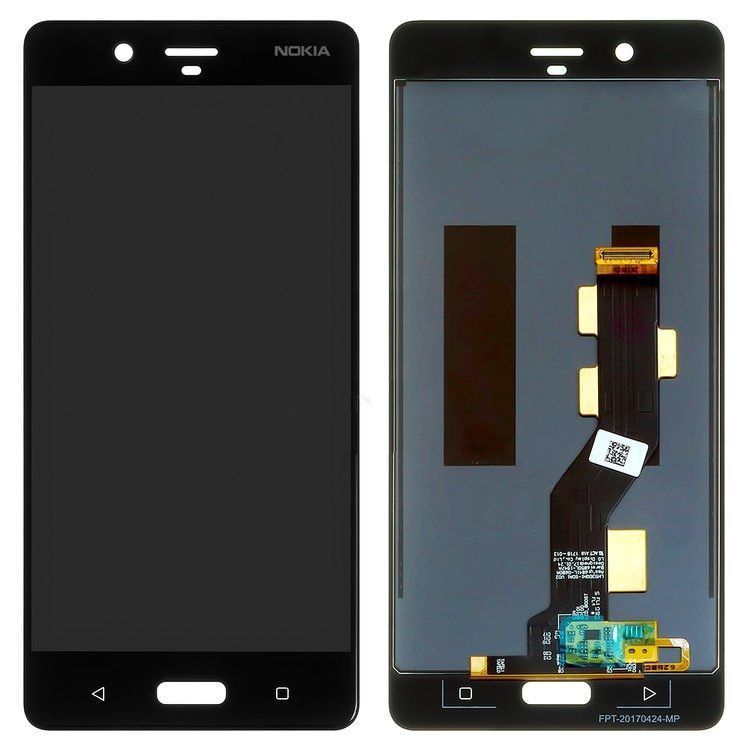 Дисплей для Nokia 8 TA-1012, Dual Sim TA-1004 черный 09983 фото