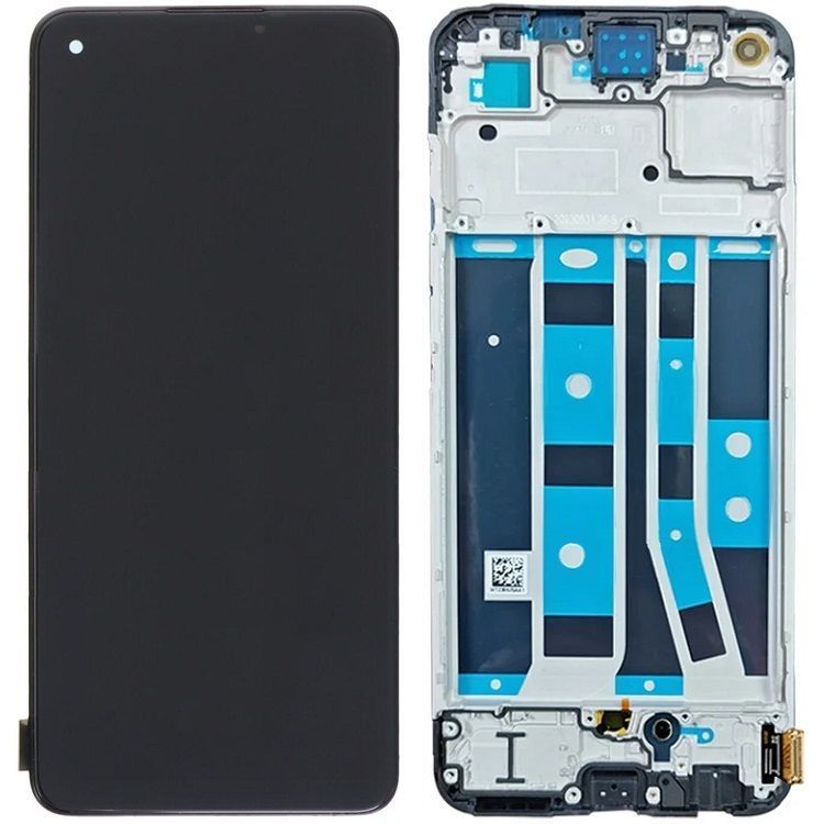 Дисплей для Oppo A78 4G CPH2565 с рамкой черный, без функции сканера пальца, TFT 30950 фото