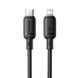 Кабель Baseus Silky Series Fast Charging Type-C - Lightning 1м PD 20W чорний P10377700113-00 33790 фото 3