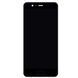 Дисплей для Huawei P10 (VTR-L09, VTR-L29) с рамкой черный, со шлейфом сканера отпечатка пальца 10334 фото 1