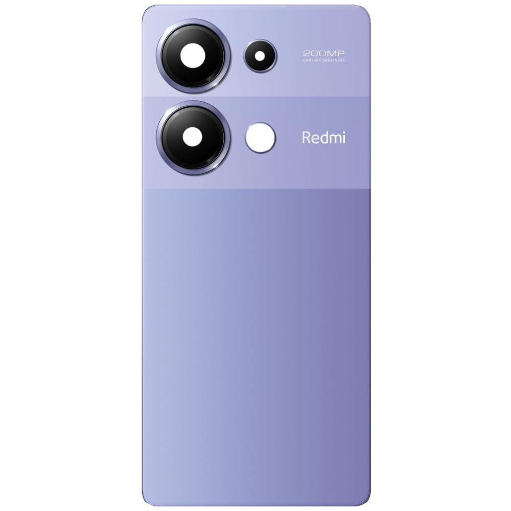 Задняя крышка для Xiaomi Redmi Note 13 Pro 4G 23117RA68G, 2312FPCA6G фиолетовая со стеклом камеры 33741 фото