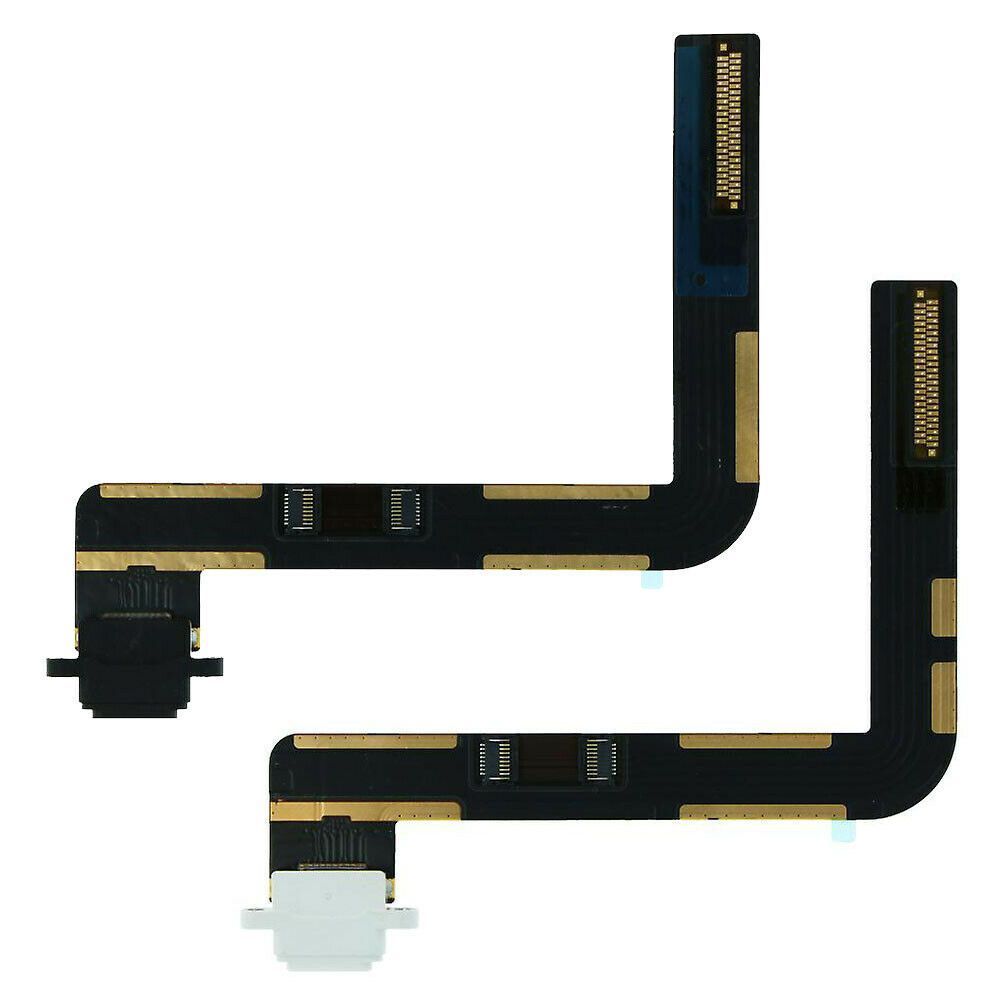 Шлейф для Apple iPad 10.2 2019 A2197, A2198, A2200, iPad 10.2 2020 A2270, з розьємом зарядки, білий 19964 фото