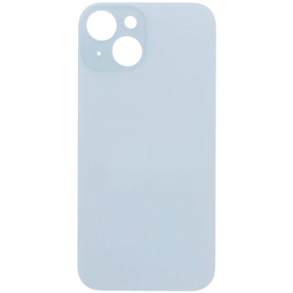 Задняя крышка для Apple iPhone 15 синяя, с большим отверстием под камеру 32887 фото