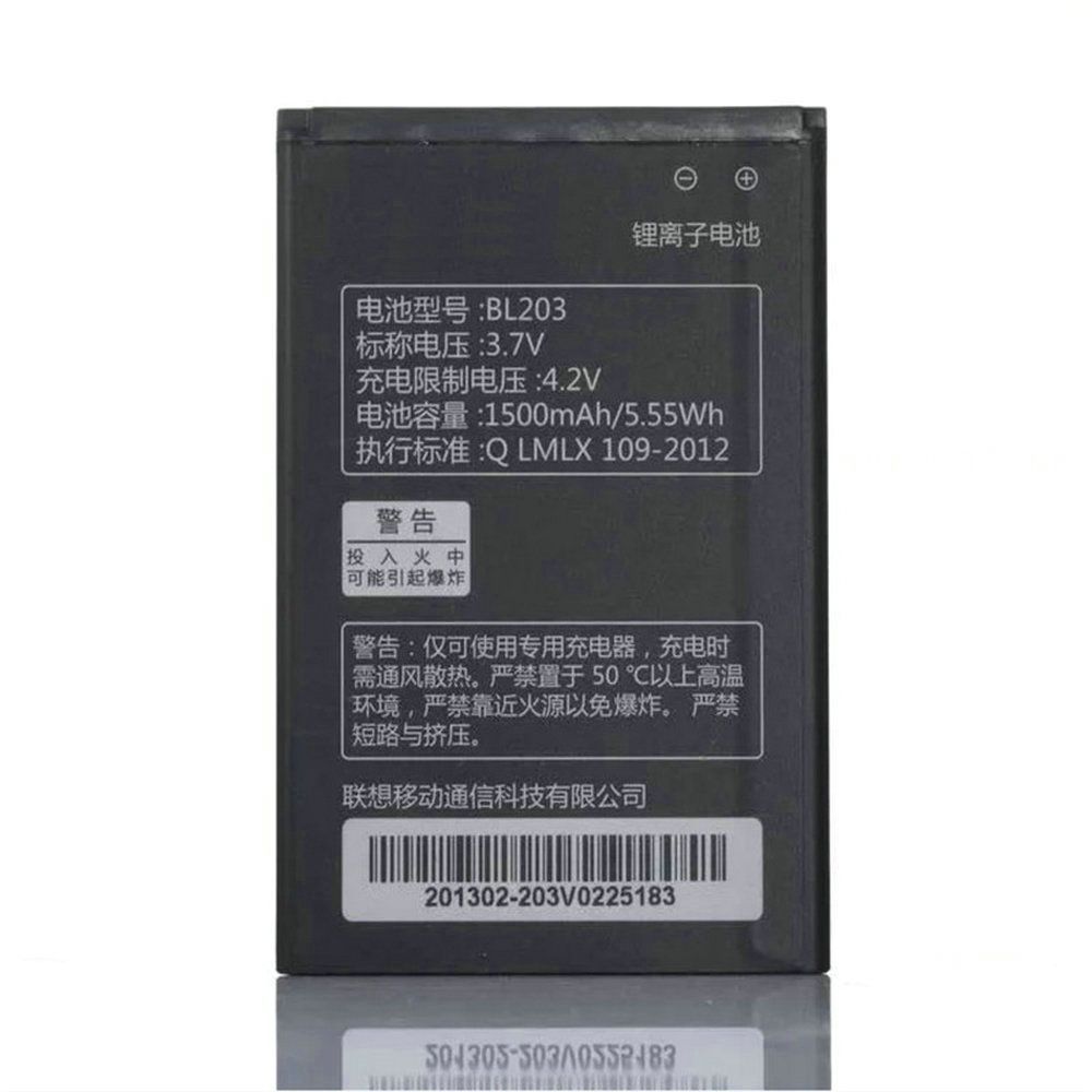 Аккумулятор Lenovo BL203 для Lenovo A208T, A218T, A26, A269, A278T, A300T, A305E, A308T, A316, A316i, A318, A365E, A369i, A396, A66 1500mAh 03751 фото