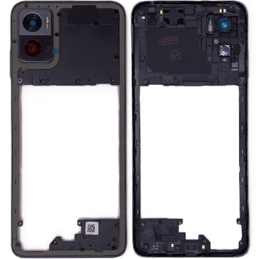 Рамка корпусу Motorola XT2239 Moto E22, E22i сіра зі склом камери 33588 фото