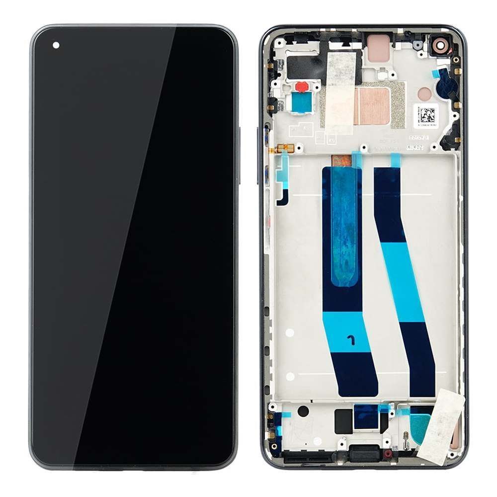 Дисплей для Xiaomi Mi11 Lite 4G, Mi 11 Lite 4G с рамкой черный Amoled, Оригинал Китай 26061 фото