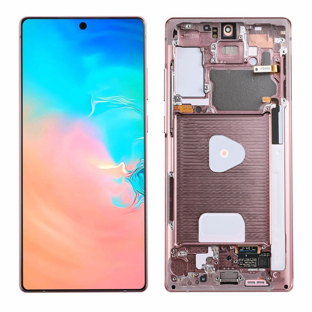Дисплей для Samsung N980, N981 Galaxy Note 20 з рамкою бронзовий (GH82-23495B) Оригінал 27457 фото