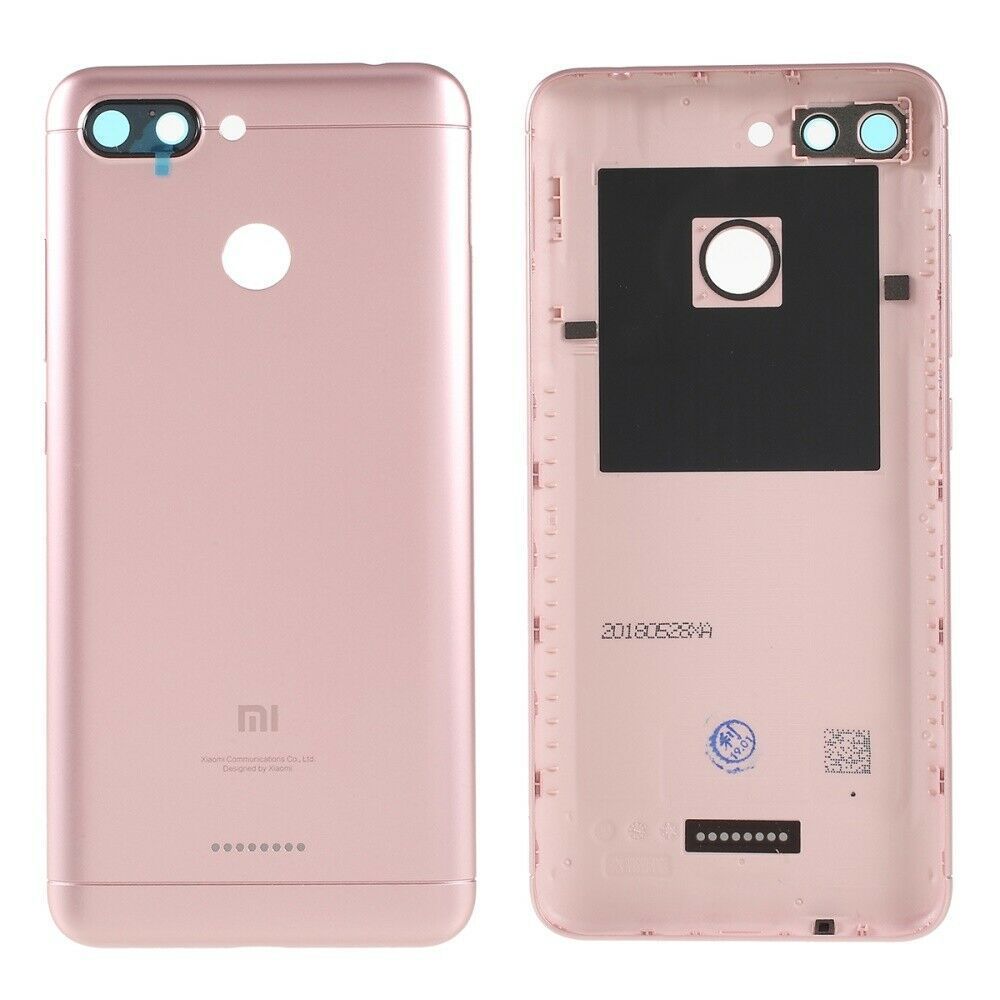 Задняя крышка для Xiaomi Redmi 6 на 2 Sim карты, розовая 13381 фото