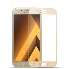 3D Защитное стекло для Samsung A720F Galaxy A7 (2017) золотистое 08291 фото