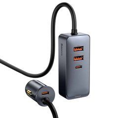 Автомобільний зарядний пристрій Baseus Share Together Car Charger 120W 2xUSB-A-2xUSB-C Grey (CCBT-A0G) 26784 фото
