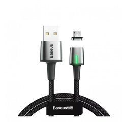 Кабель магнитный Baseus Zinc Magnetic MicroUSB 2.4A (1 метр) (CAMXC-A01) черный 20432 фото