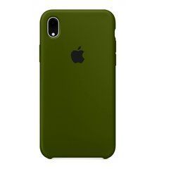 Чехол силиконовый Silicone Case для Apple iPhone XR Army Green 18568 фото