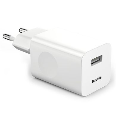 Мережевий зарядний пристрій Baseus FC67E Charging Quick Charger White (CCALL-BX02) 14350 фото