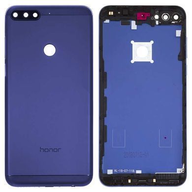 Задня кришка для Huawei Honor 7c Pro (LND-L29) синя 11909 фото