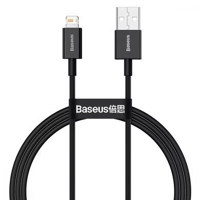 Кабель Baseus Superior Type-A - Lightning 1м 2.4A черный CALYS-A01 24186 фото