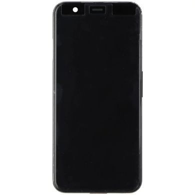 Дисплей для Google Pixel 4 G020M з рамкою чорний, Just Black (біла кнопка) P-OLED Хайкопія 33488 фото