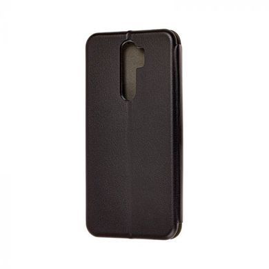 Чехол-книжка Premium Case под кожу Xiaomi Redmi Note 8 Pro (2019) черный 16587 фото