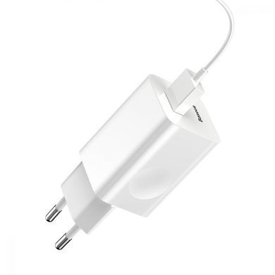 Мережевий зарядний пристрій Baseus FC67E Charging Quick Charger White (CCALL-BX02) 14350 фото