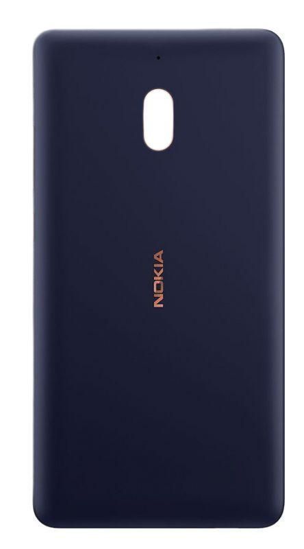 Задняя кришка для Nokia 2.1, синяя, Blue-Silver, Оригинал Китай 24717 фото