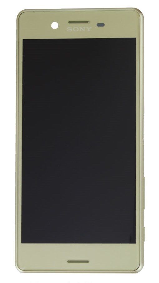 Дисплей Sony F8131 Xperia X Performance и рамкой золотистый, Lime Gold Оригинал Китай 08786 фото