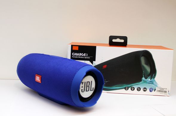 Портативная Bluetooth колонка JBL Charge 3 синяя 10145 фото