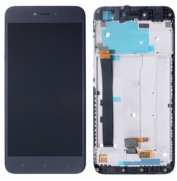 Дисплей для Xiaomi Redmi Note 5A, Redmi Y1 Lite 2/16Gb с рамкой черный 13075 фото