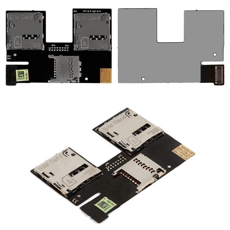 Шлейф для HTC Desire 500 Dual Sim картки пам'яті та дві SIM-картки 04374 фото