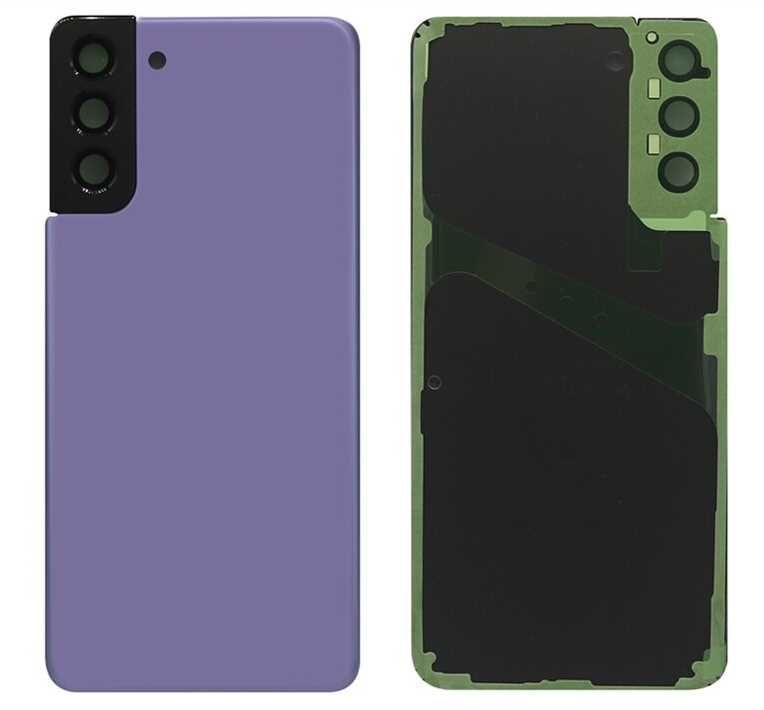 Задня кришка для Samsung G991B Galaxy S21 фіолетова, Phantom Purple, Оригінал Китай зі склом камери черного цвета 24212 фото