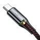 Кабель Baseus C-Shaped Light Intelligent Power-Off Type-C QC3.0 3A (1 метр) (CATCD-01) черный 18017 фото 2