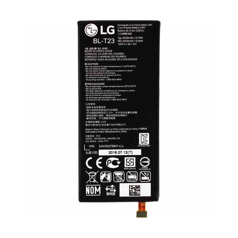 Аккумулятор LG BL-T23 для LG K500, K580 X Cam, F690 2500 mAh 10108 фото