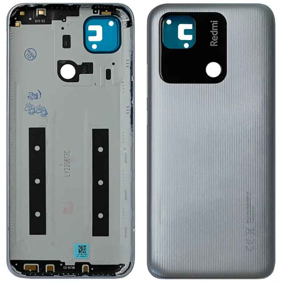Задня кришка для Xiaomi Redmi 10A сіра оригінал Китай 05003 фото